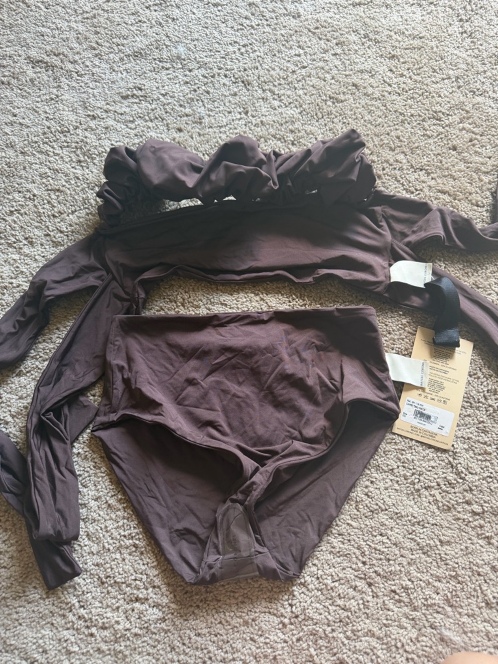 Maygel Coronel Brown Capri Two-Piece Bikini Set - Picture 3 of 3